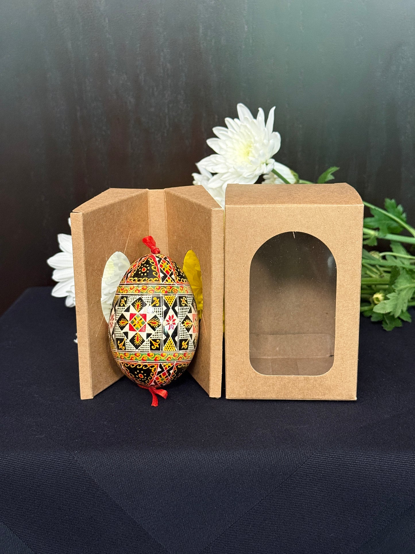 Museum-Quality Goose Egg Pysanka - Hand-Painted Ukrainian Easter Egg # 3