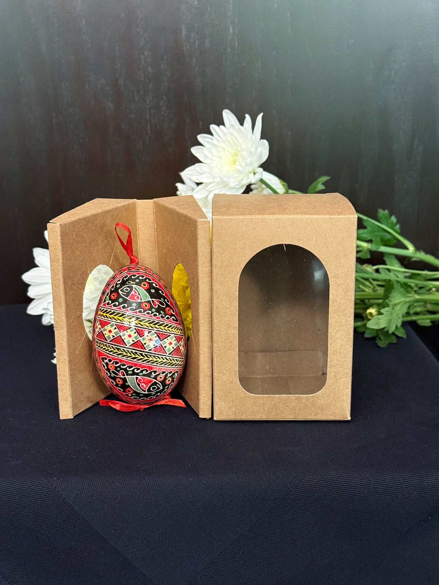 Museum-Quality Goose Egg Pysanka - Hand-Painted Ukrainian Easter Egg # 2