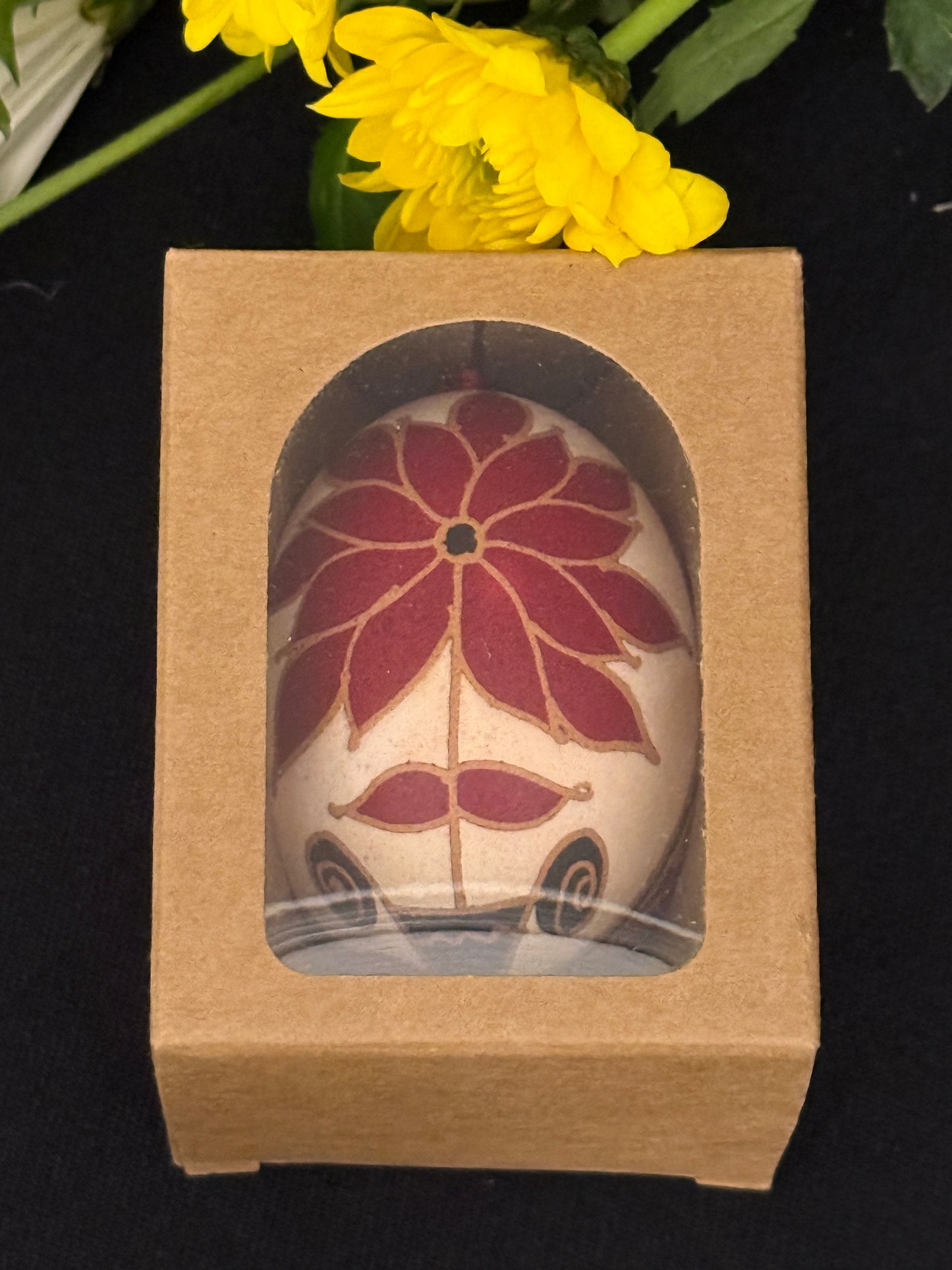 Hand-painted Ukrainian chicken Pysanka #11