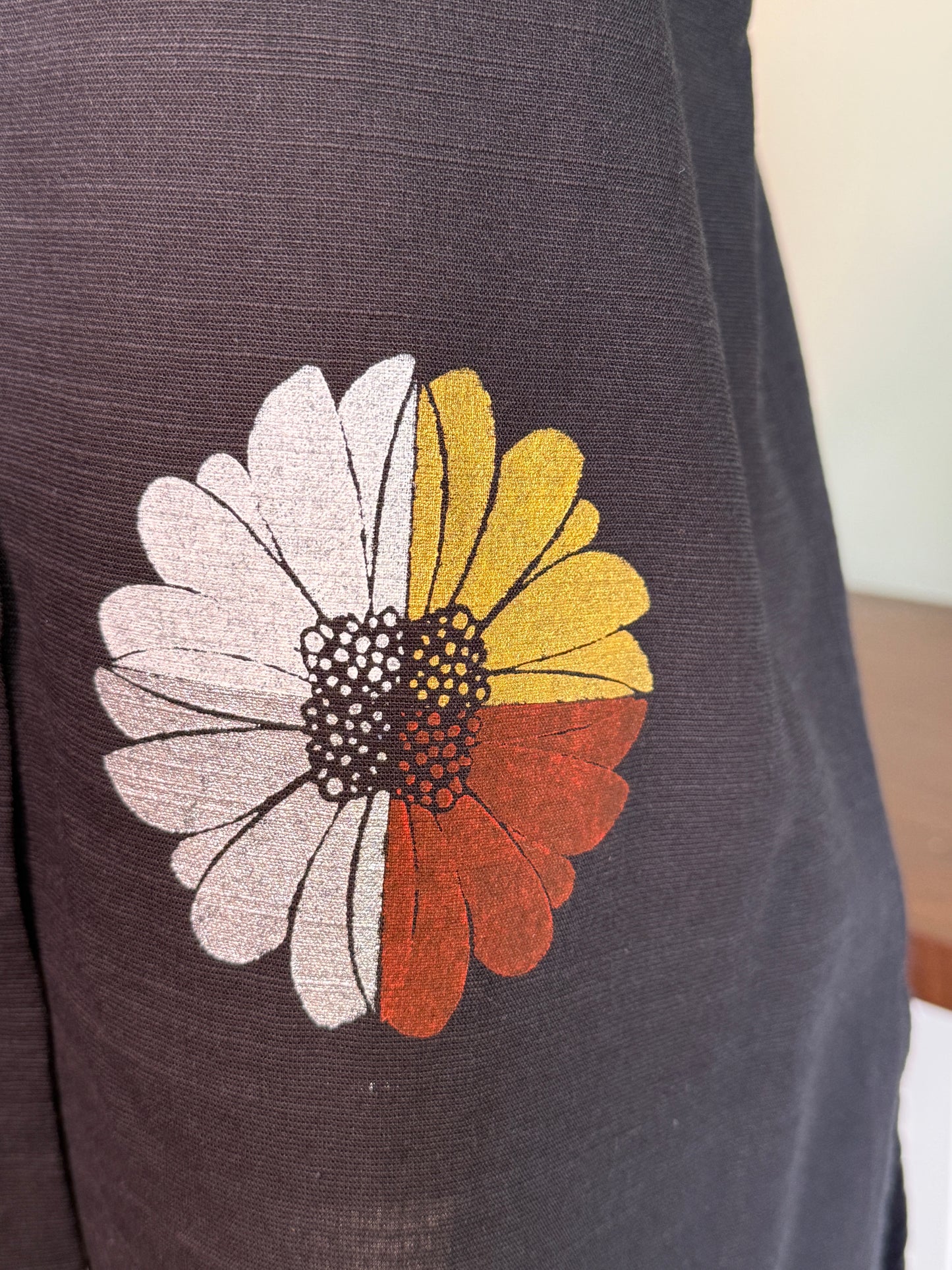 Women's black shirt Flowers