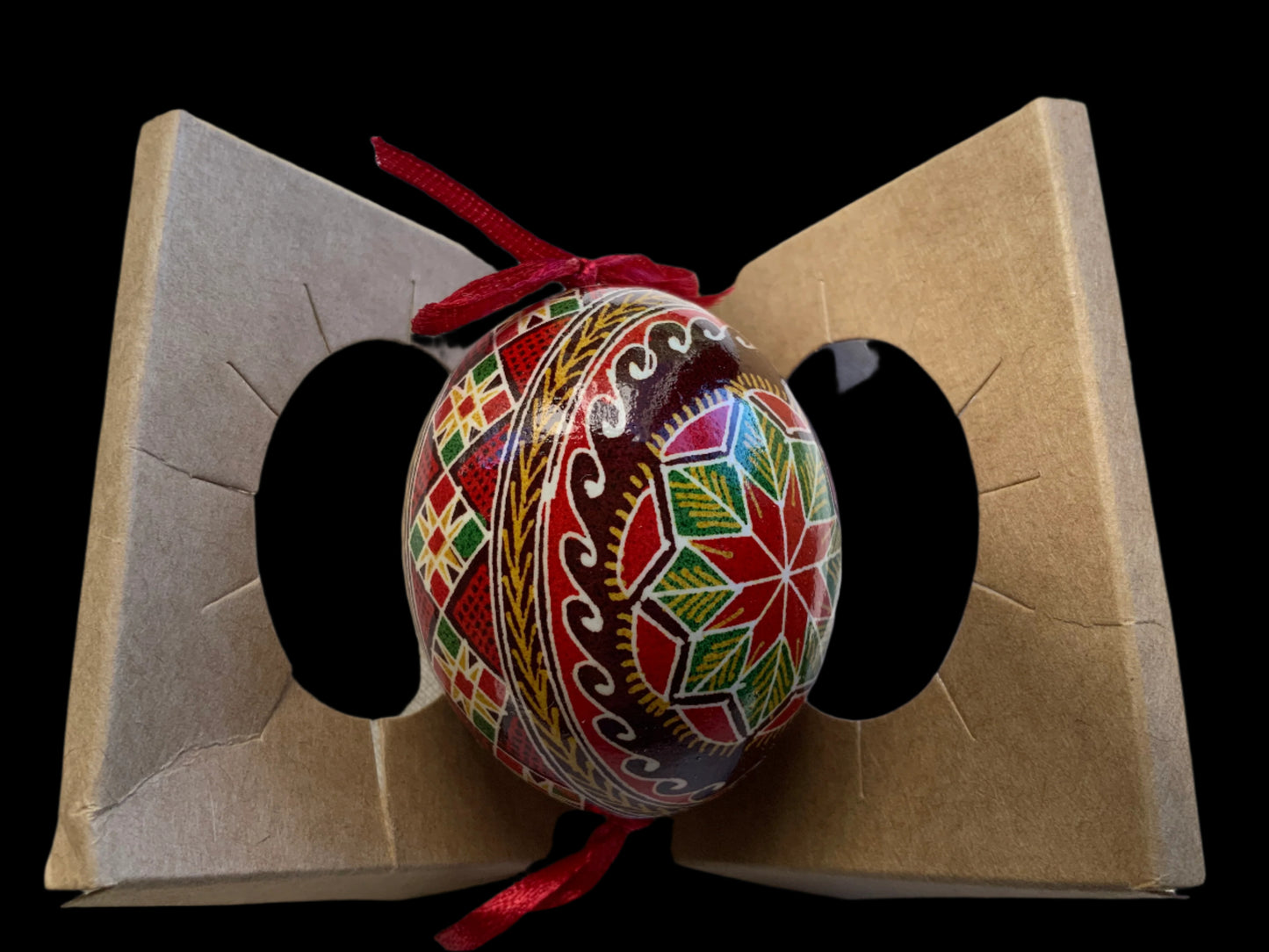 Hand-painted Ukrainian chicken Pysanka #3